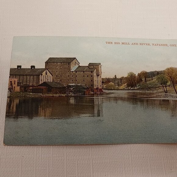 VINTAGE Napanee Ontario The Big Mill and River Post Card - Picture 3 of 4